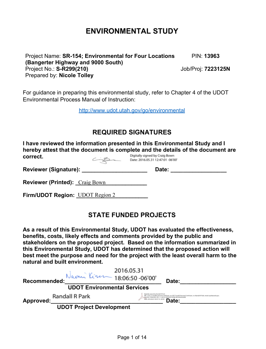 state environmental study 9000