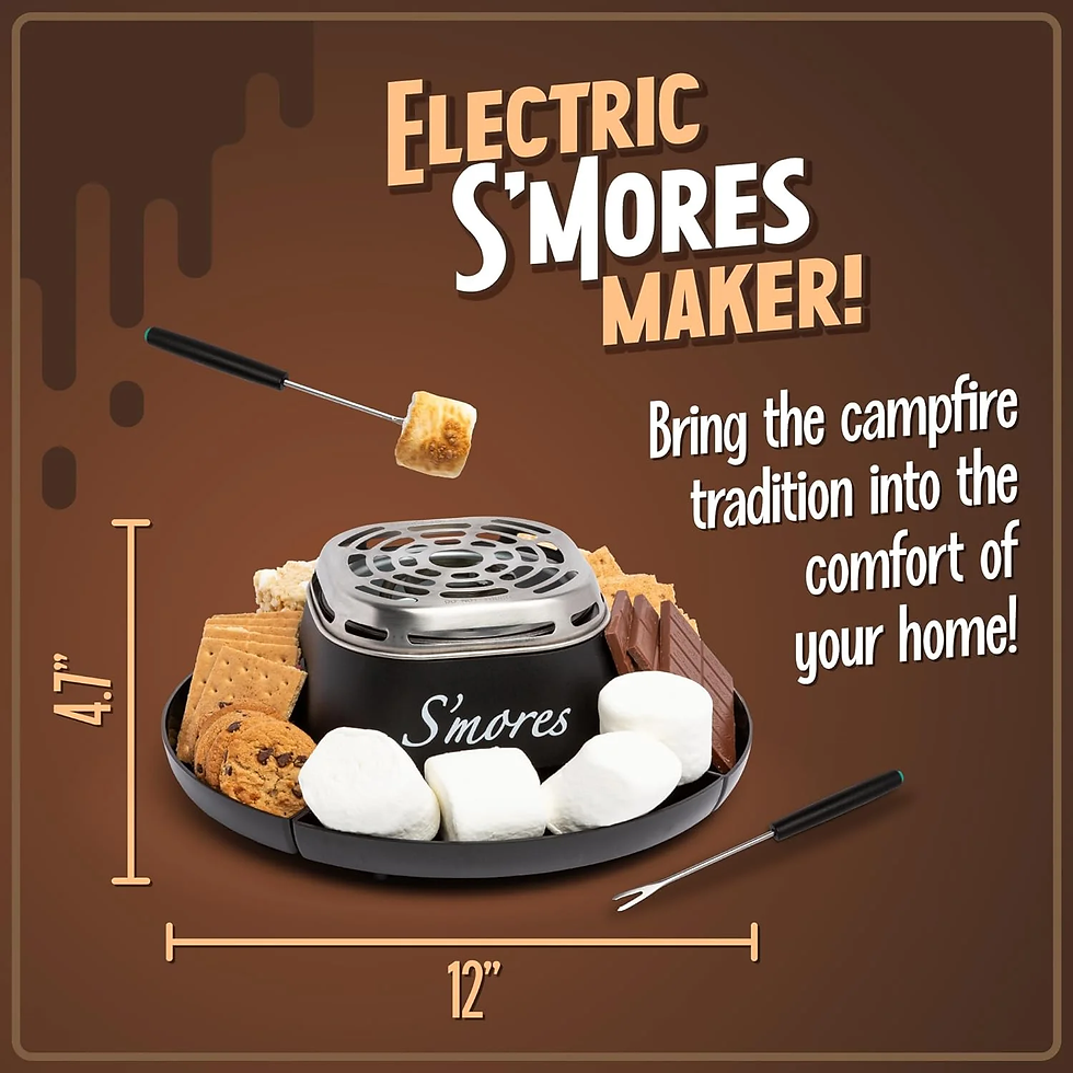 Thumbnail: Indoor Smores Maker Smores Kit, Electric Smore Maker with 4 Marshmallows Roastin