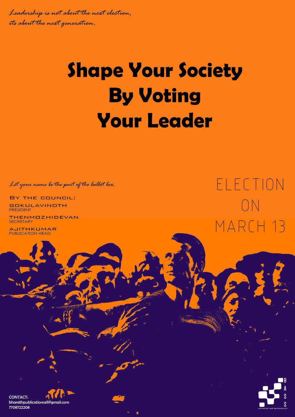 Bass council Election poster design