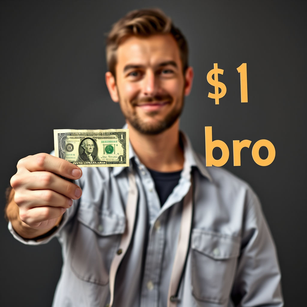 The "One Dollar Bro" Donation