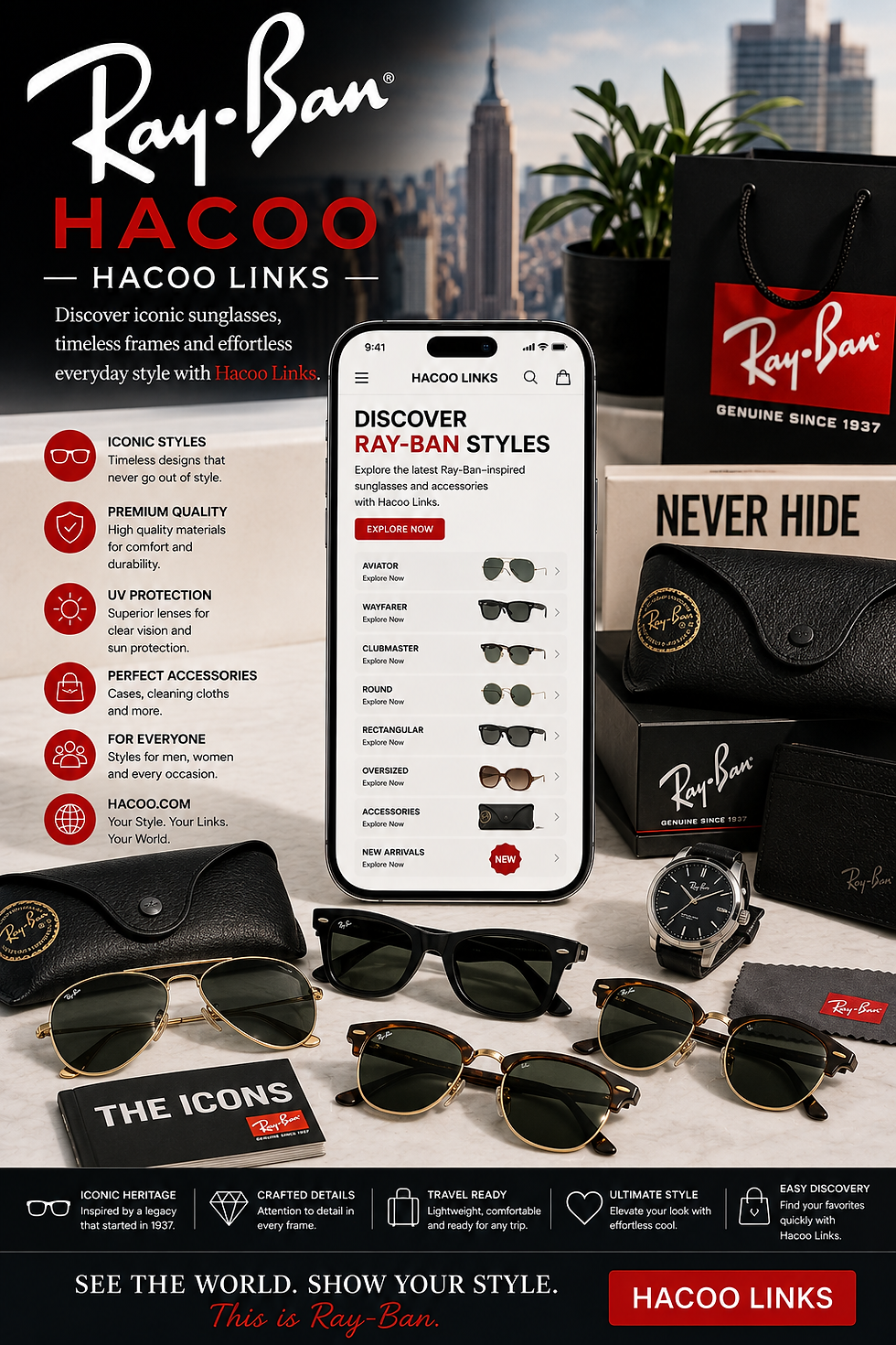 Ray-Ban Hacoo Links sunglasses eyewear frames and accessories