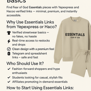 Yepexpress Essentials: Ellenőrzött linkek a mindennapi utcai ruházat alapjaihoz