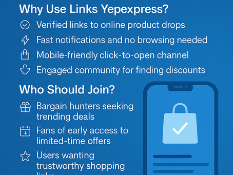 Enlaces Yepexpress: acceso con un solo clic a productos de tendencia de las áreas de moda y más