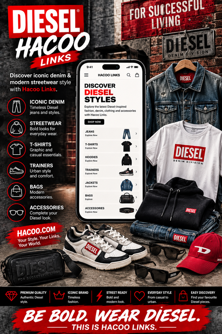 Diesel Hacoo: Entdecke Denim und moderne Streetwear mit Hacoo Links