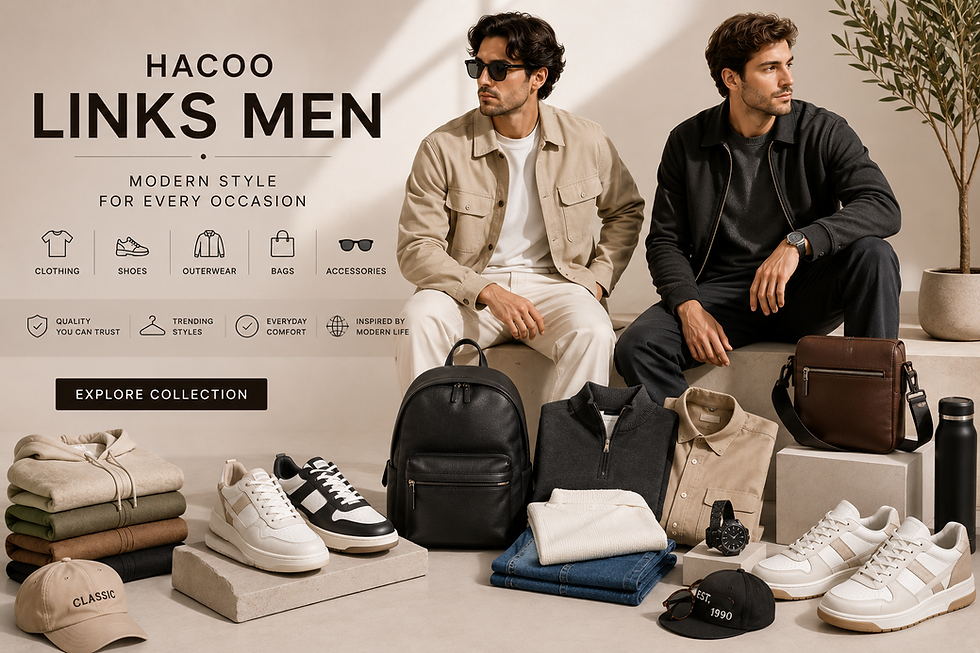 Hacoo Links Men: The Complete Guide to Modern Men’s Fashion