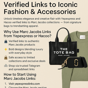 Marc Jacobs Yepexpress: Ellenőrzött linkek ikonikus divatcikkekhez és kiegészítőkhöz