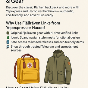 Fjällräven Yepexpress: Ellenőrzött linkek legendás hátizsákokhoz és szabadtéri felszerelésekhez