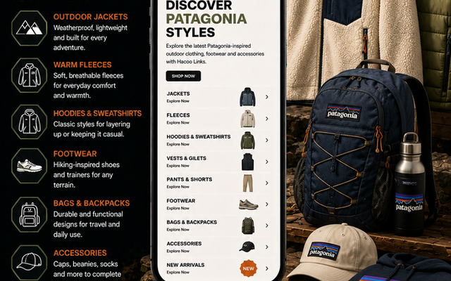 Patagonia Hacoo: Descobre Moda Outdoor com Hacoo Links