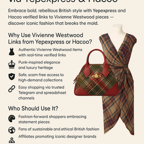 Vivienne Westwood Yepexpress: Verifizierte Links zu ikonischer britischer Mode über Yepexpress und Hacoo