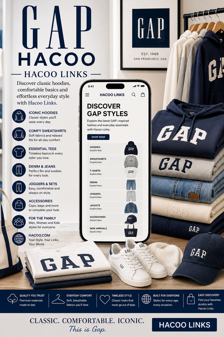 GAP Hacoo: Scopri la moda casual di ogni giorno con Hacoo Links