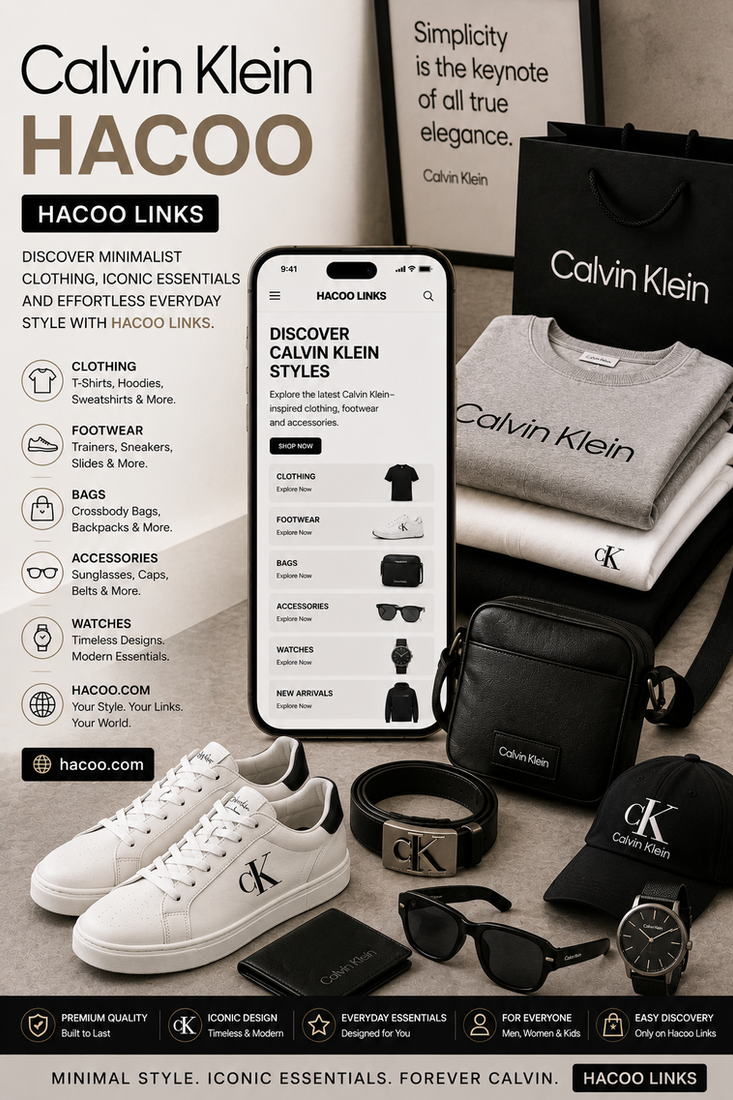 Calvin Klein Hacoo : Découvre la mode minimaliste avec Hacoo Links