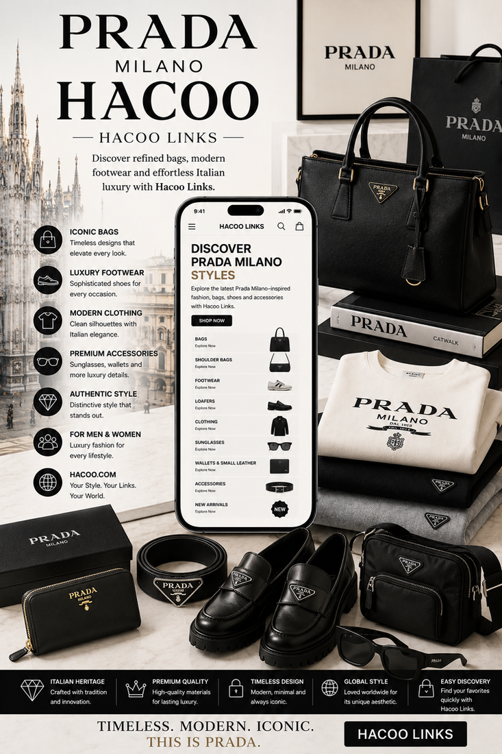 Prada Milano Hacoo: Descobre o Luxo Italiano com Hacoo Links