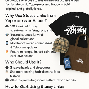 Stussy Yepexpress: Verifizierte Links für kultige Streetwear-Styles