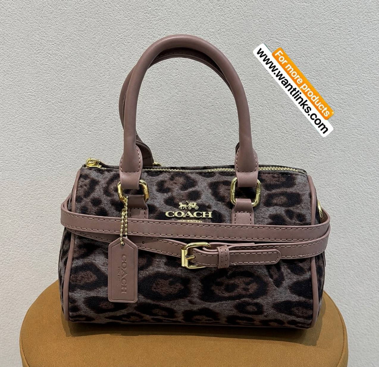 Bolso Coach Con Estampado de Leopardo 🐆