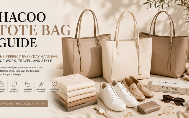 Guia de Tote Bags Hacoo | Malas Elegantes para o Dia a Dia