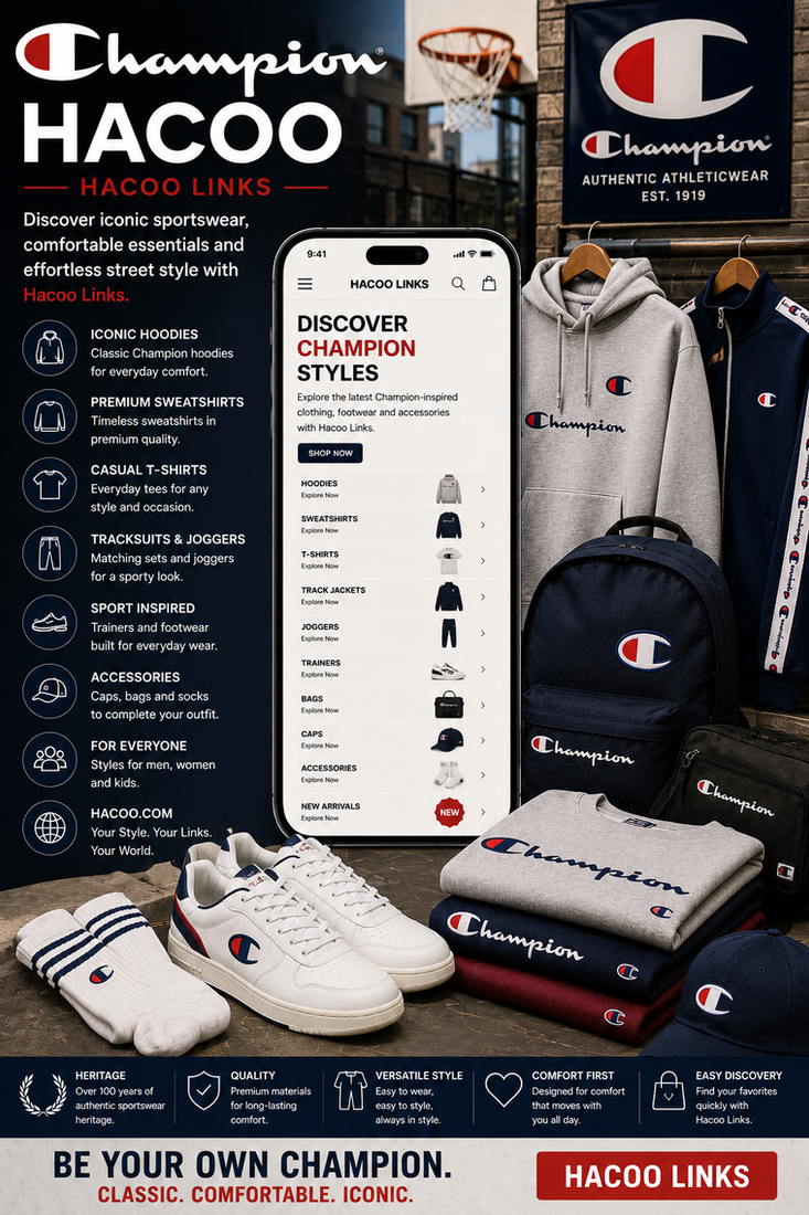 Champion Hacoo: Descubre ropa deportiva clásica con Hacoo Links