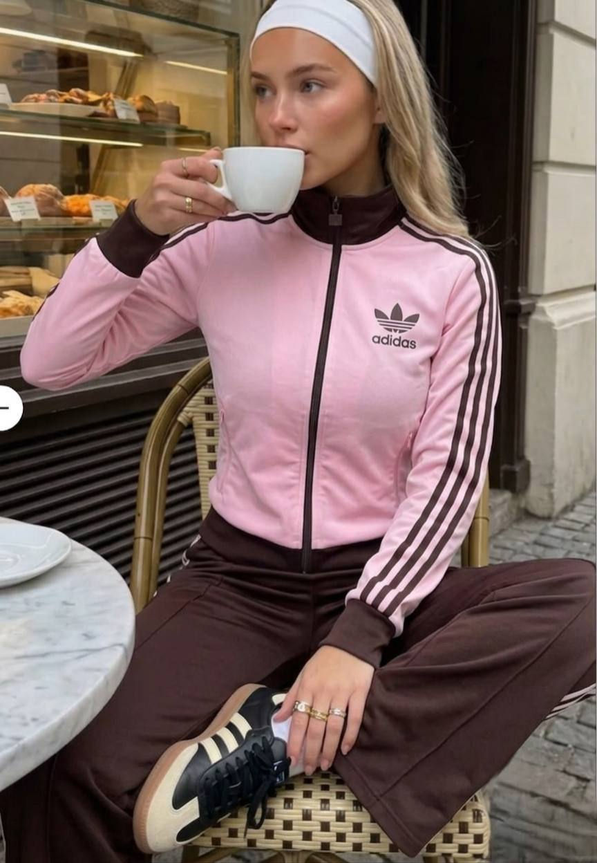 Miniatura: 🤎🩷 Conjunto deportivo Adidas rosa y marrón✨✨👇🏻