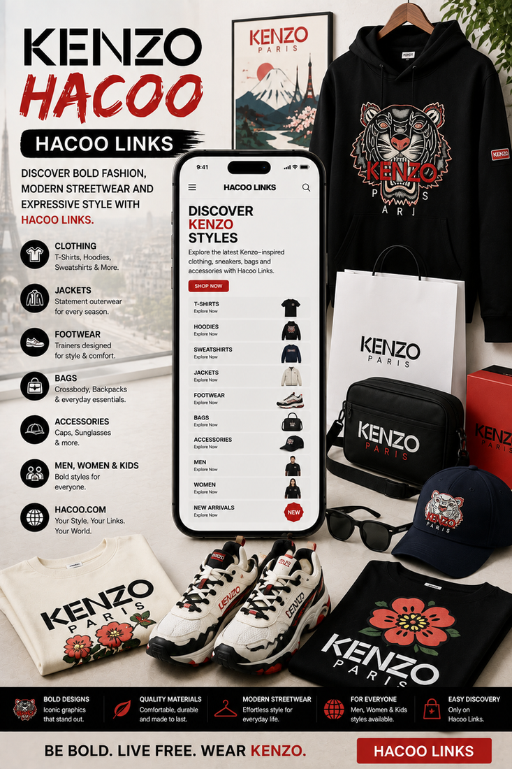 Kenzo Hacoo: Entdecke mutige Streetwear mit Hacoo Links