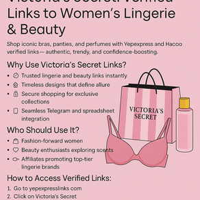 Victoria's Secret Yepexpress: Verifizierte Links zu kultigen Dessous- und Beauty-Fundstücken