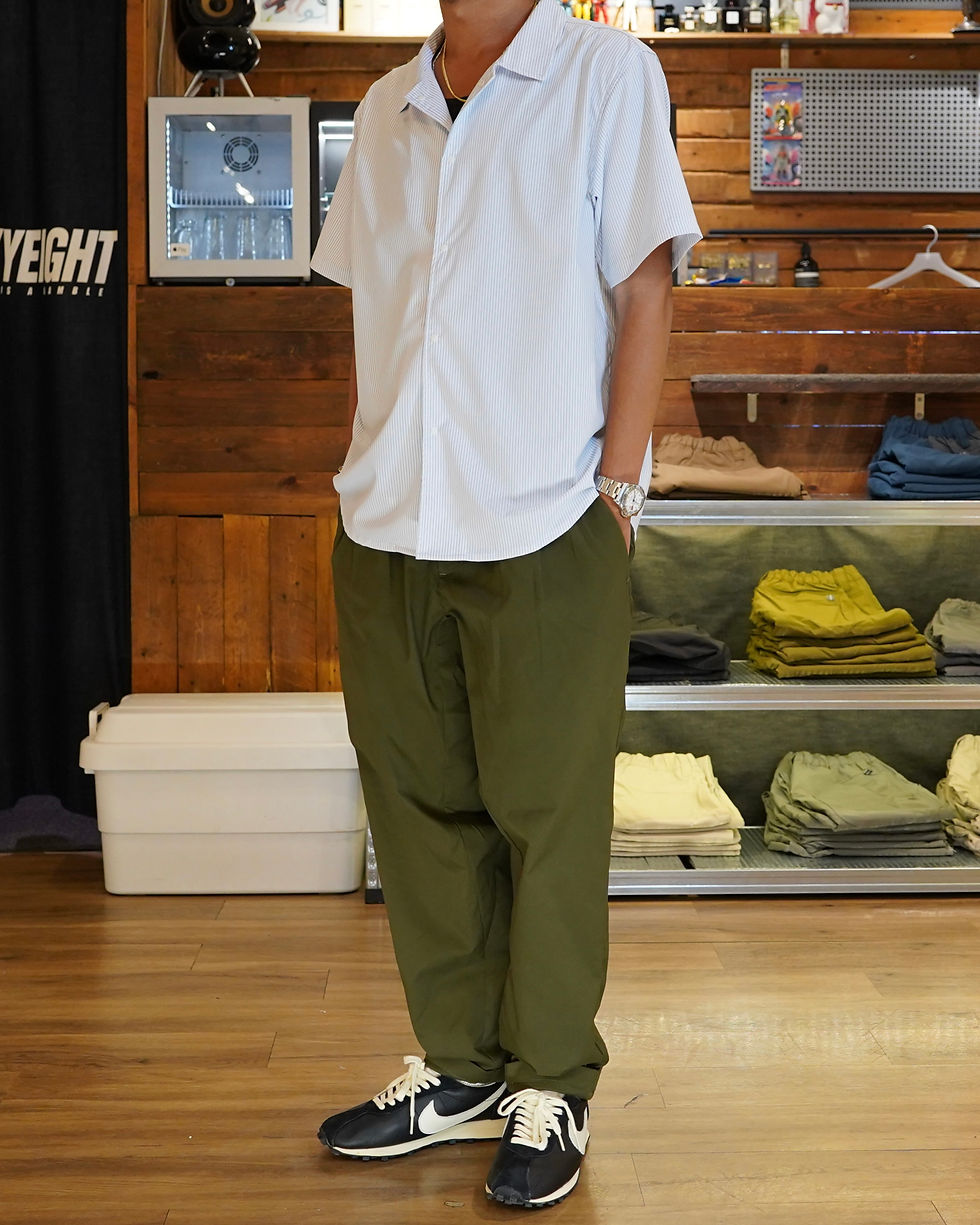 縮圖：Luckyeight Camp Collar Striped Shirt