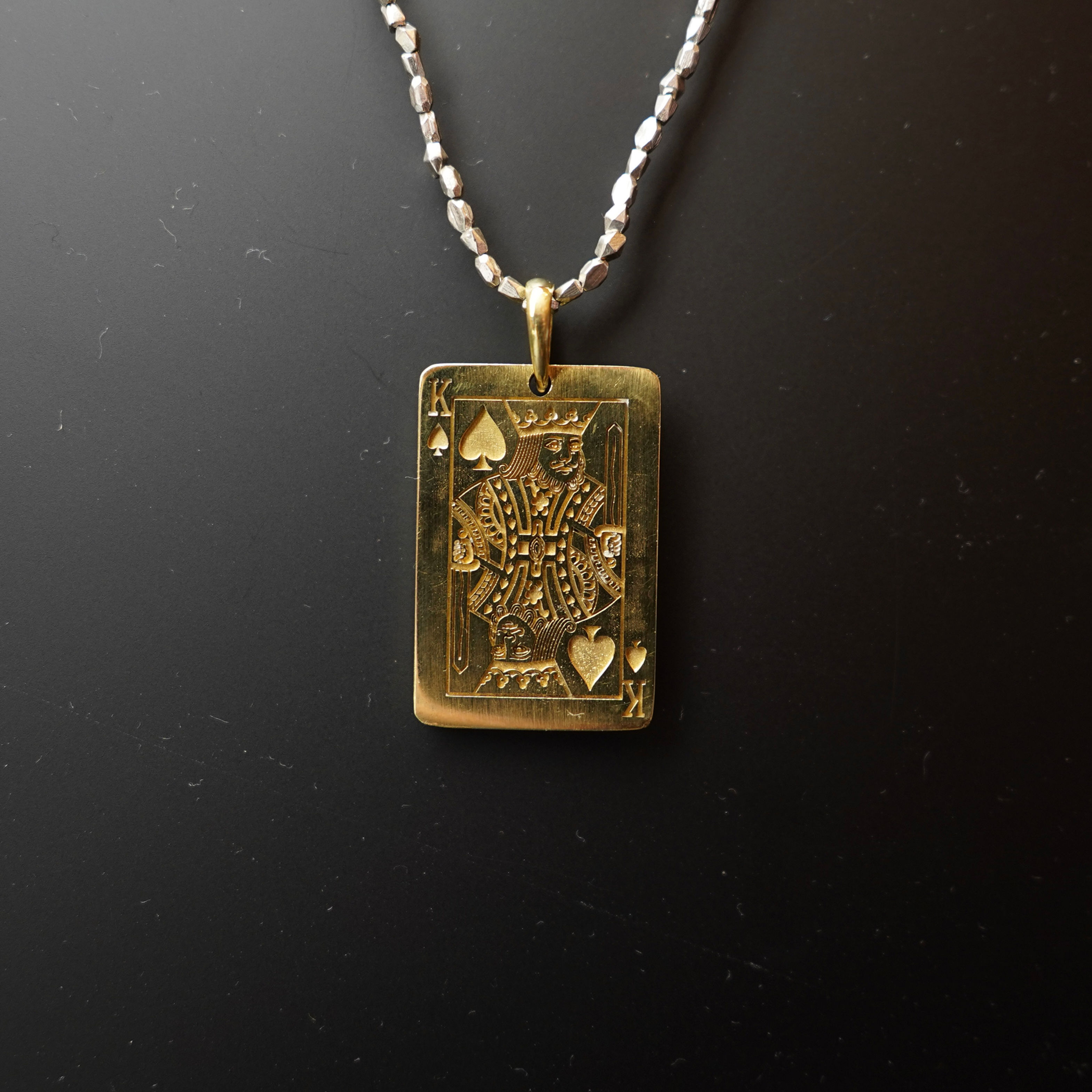 Luckyeight Poker Pendant King 30mm Bronze