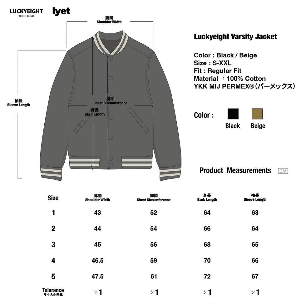 縮圖：Luckyeight Cotton Twill Varsity Jacket