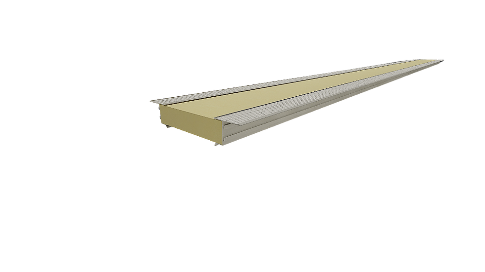 2 rigid U-PVC DPC profiles