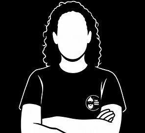 Illustration of Fran standing confidently with arms crossed, in an Angry Vegan t-shirt. Symbolises private strength coaching for women, including menopause support.