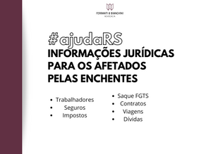 #ajudaRS - informações sobre seguros, trabalhadores, impostos e contratos, viagens e dívidas