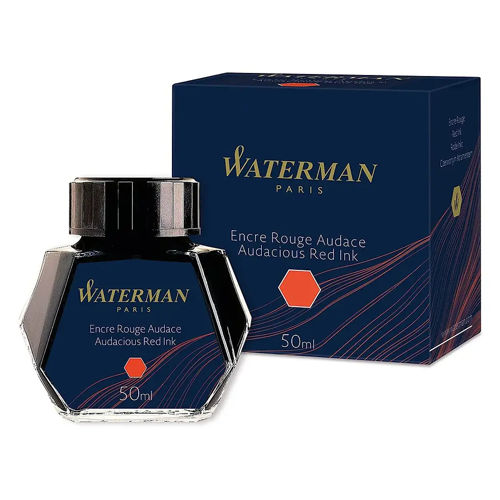 Waterman Ink Bottle - Audacious Red - 50 ML