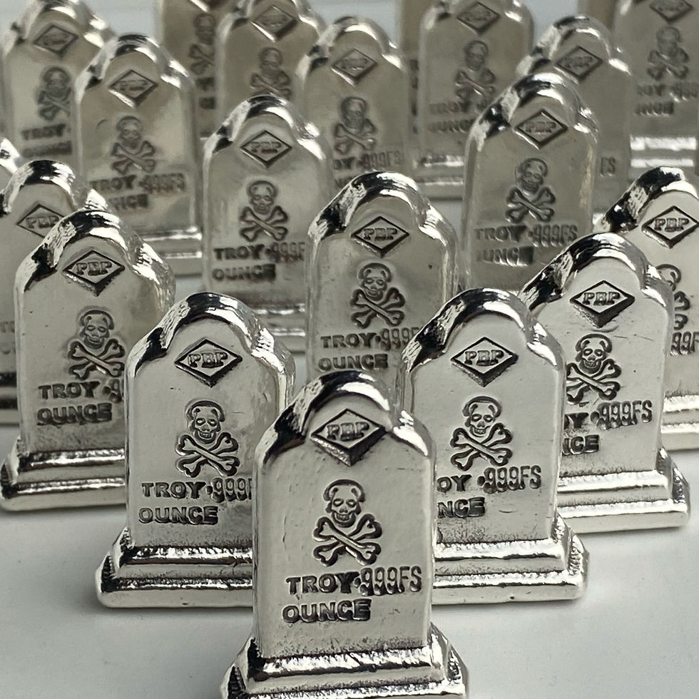 Thumbnail: 1 Ozt Skull Tombstone