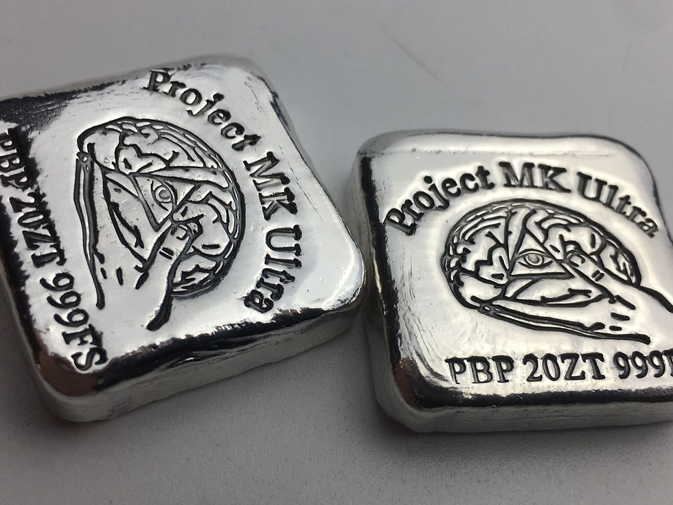Thumbnail: 2 OZT Project MKULTRA hand poured silver