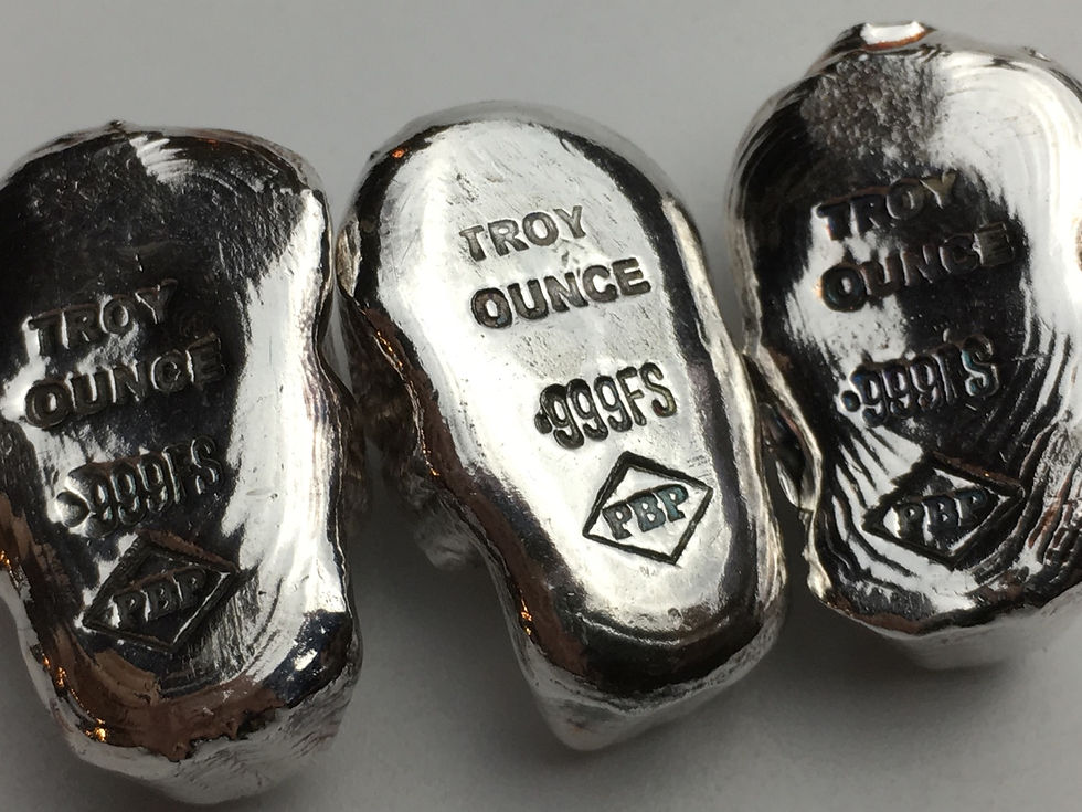 Thumbnail: 1 OZT “Tree of life Skull” poured silver 