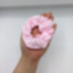 Thumbnail: Metallic Pink Scrunchie Dice Bag