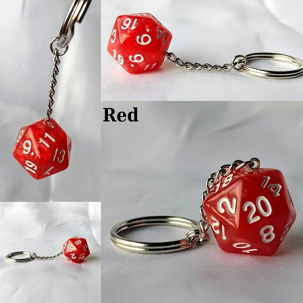 Thumbnail: Marble D20 Keychains