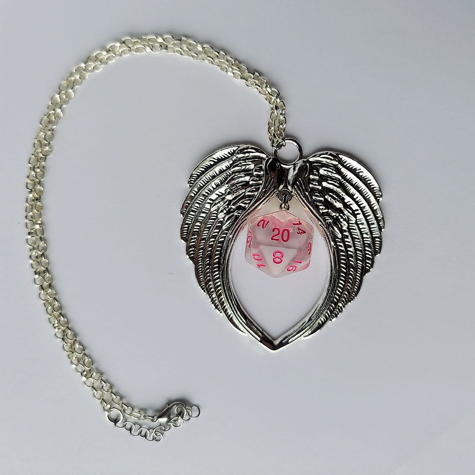 Thumbnail: Angel Wings D20 Pendant