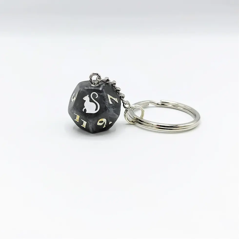Thumbnail: Kitty-Clacks D12 Keychain