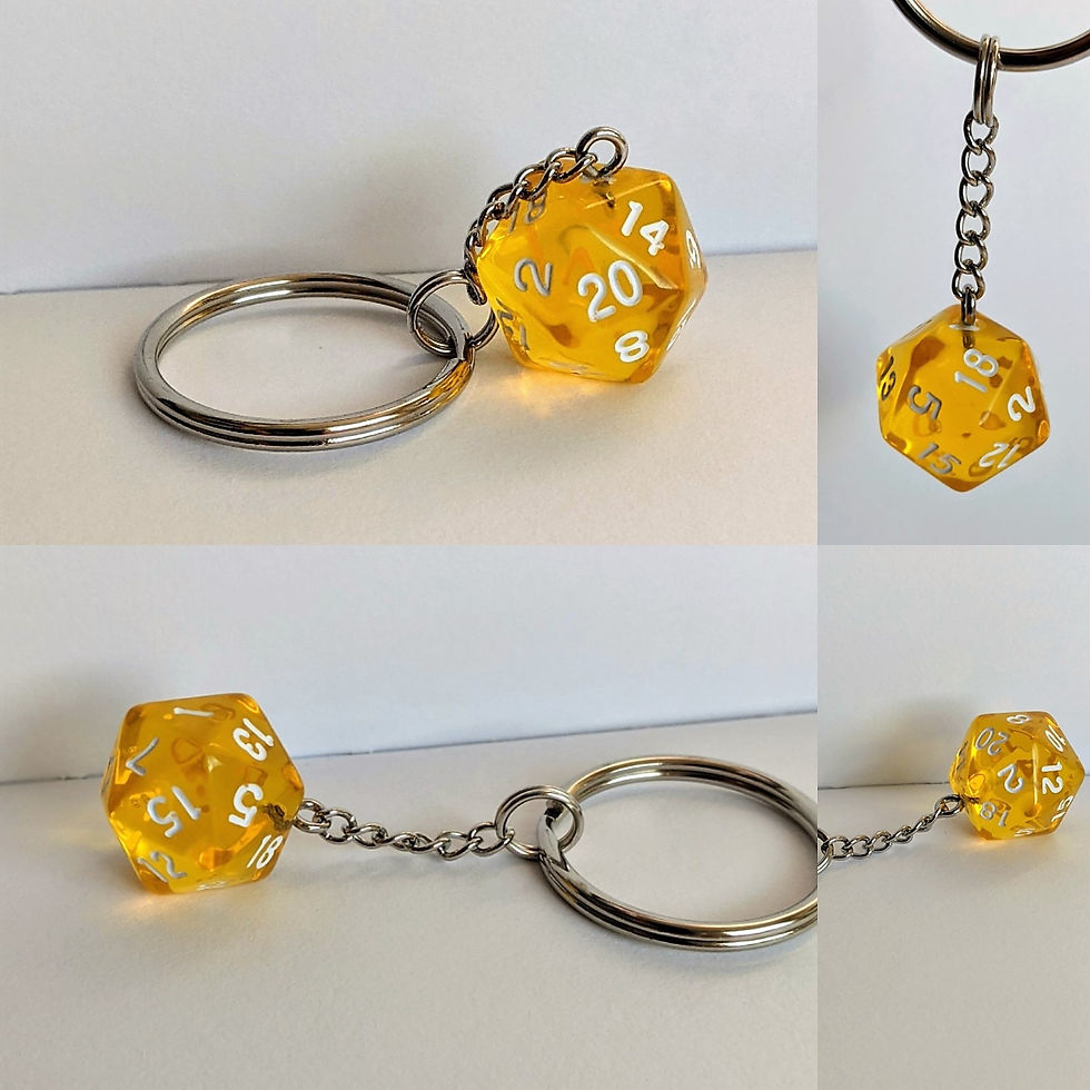 Thumbnail: Translucent D20 Keychains