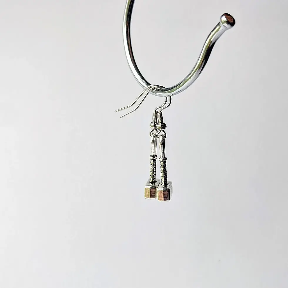 Thumbnail: Dwarven Hammer Earrings