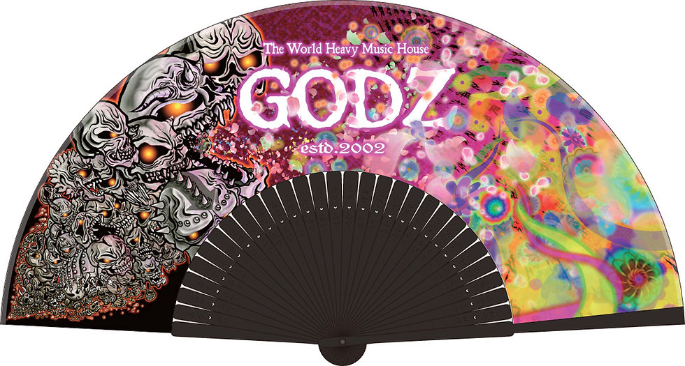 サムネイル： GODZ Japanese Folding Fan (扇子)