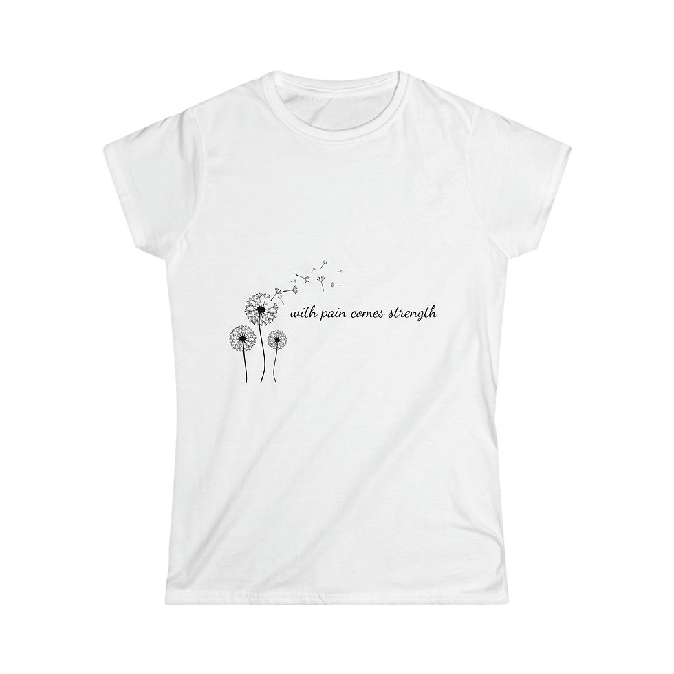 With pain white t-shirt