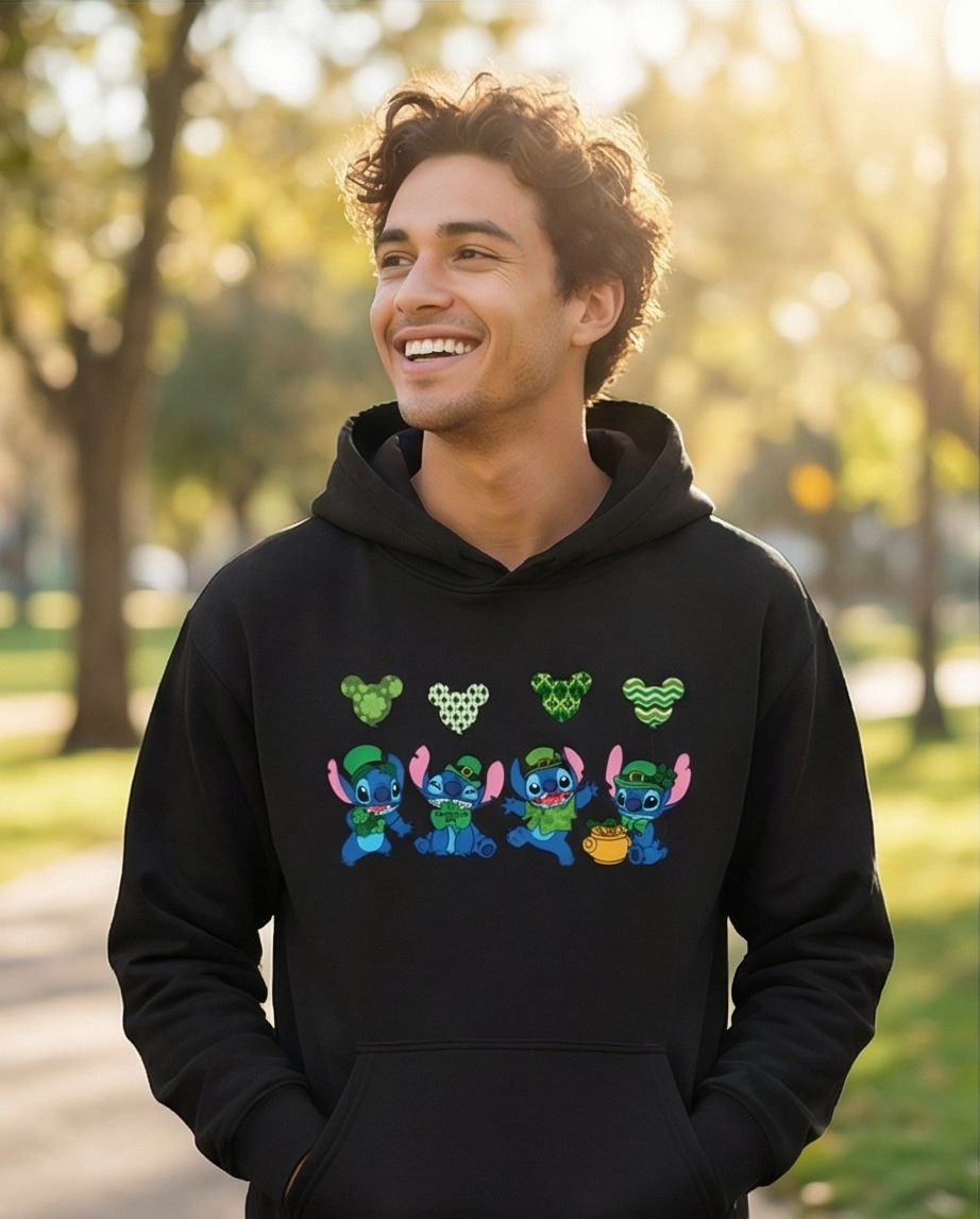 Black St. Patrick's Day Hoodie male