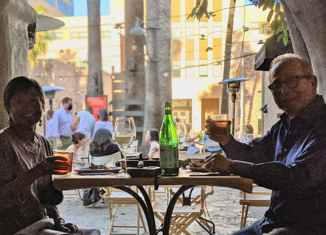 Table for two at Saso Bistro restaurant