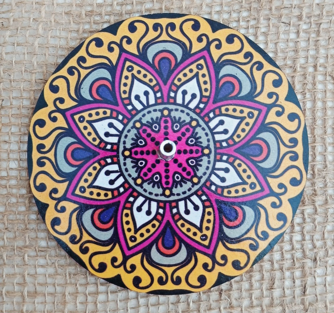 Incensário redondo Mandala
