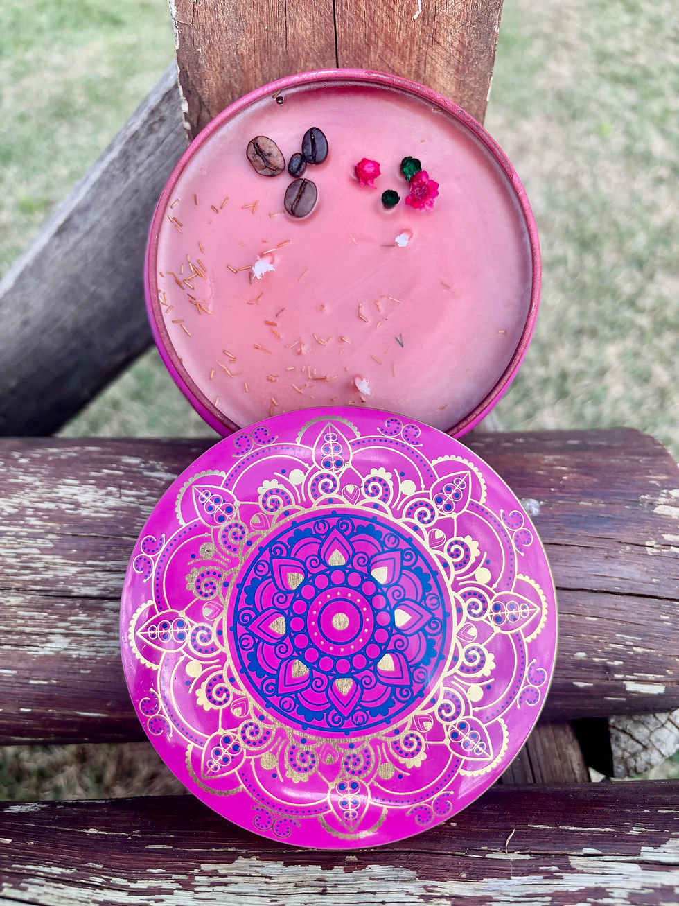 Vela Aromática de Cera de Palma - Café