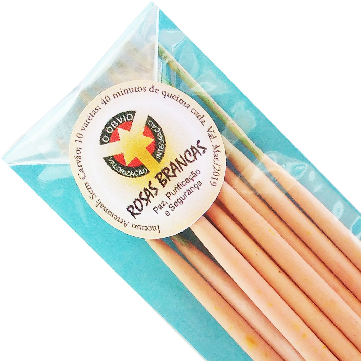 Incenso Artesanal de Rosas Brancas