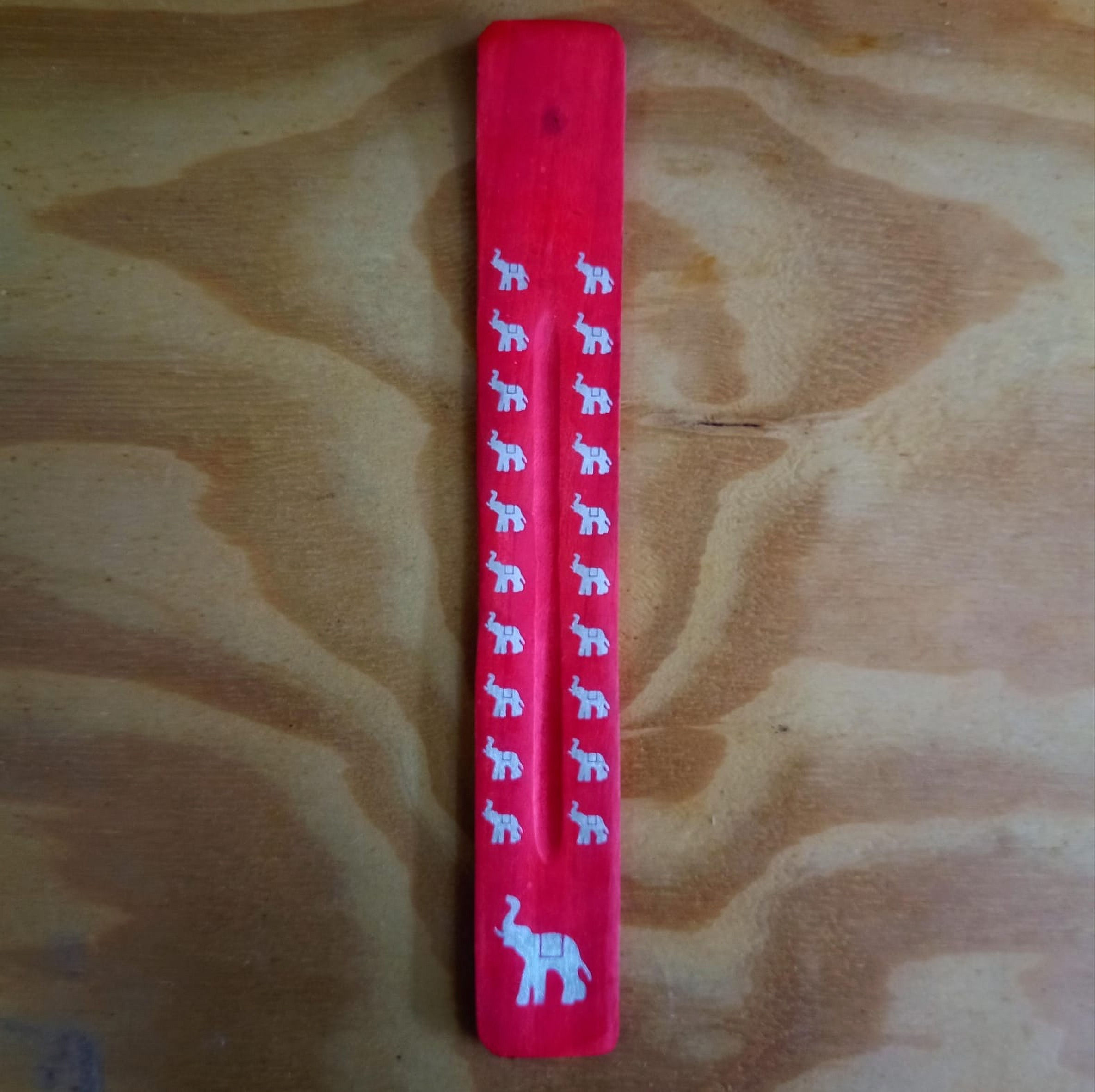 Porta Incenso Régua - Elefante Vermelho