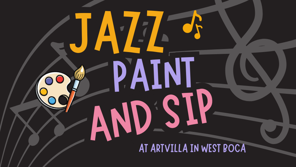 Jazz Paint & Sip at ArtVilla Studio in West Boca!