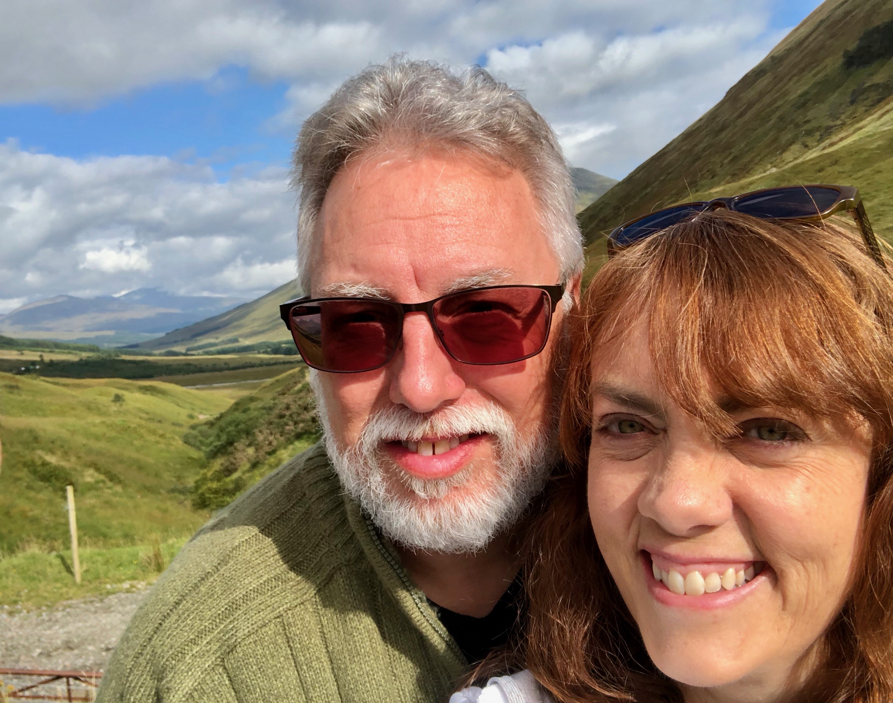My husband and me