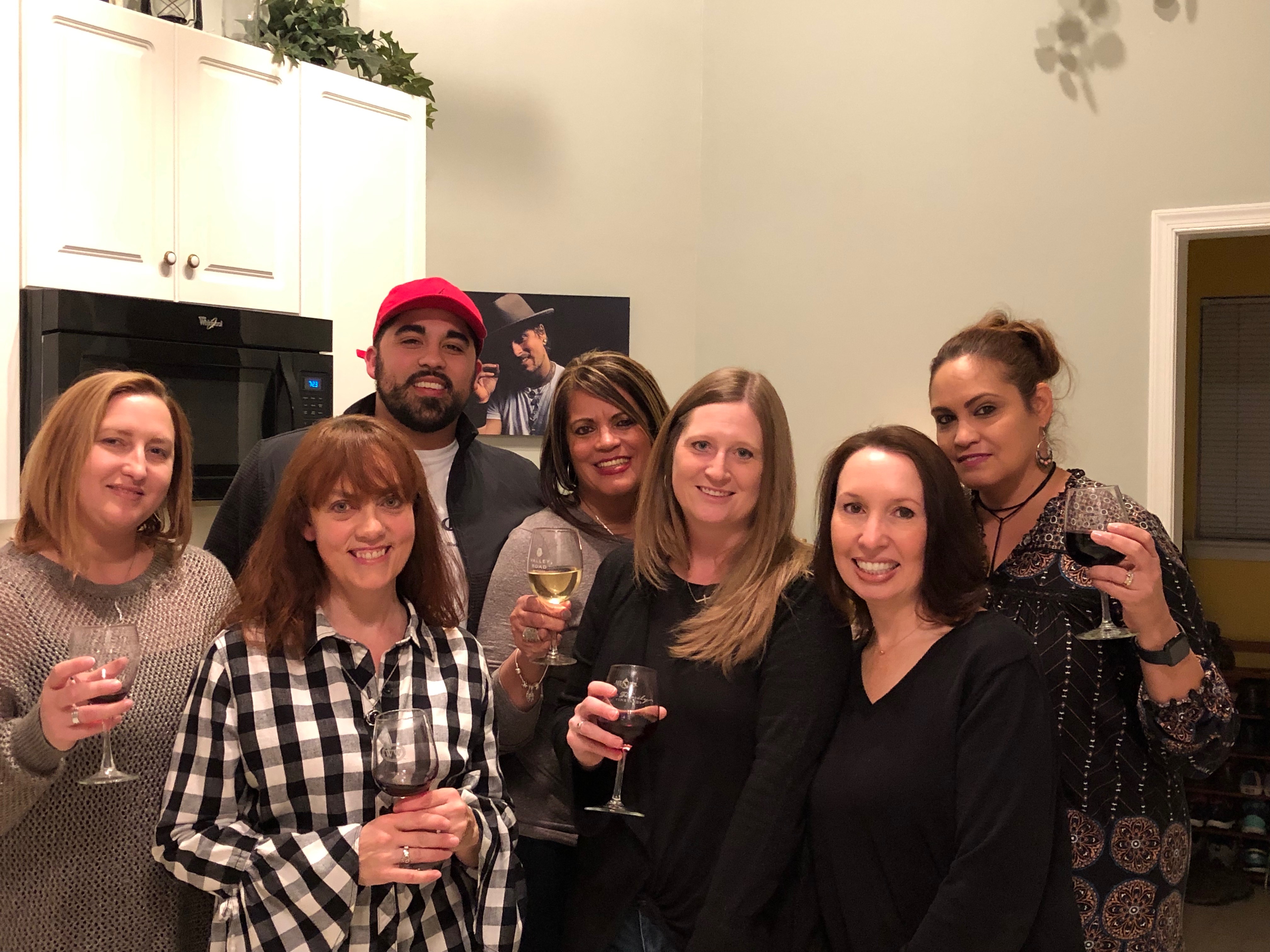 Friends at book launch